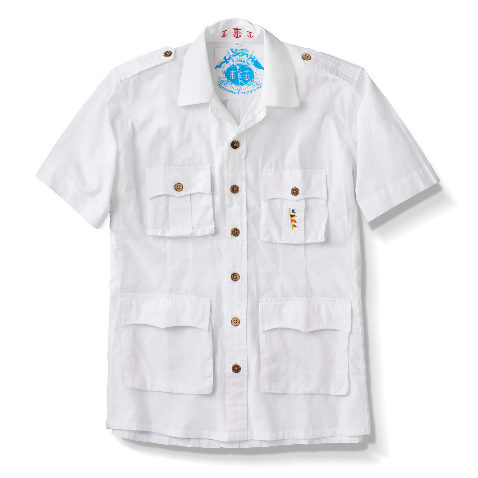 White Safari Shirt in Cotton Linen