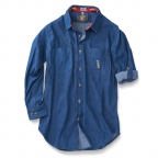 Ls Denim Deck Shirt, Blue Only