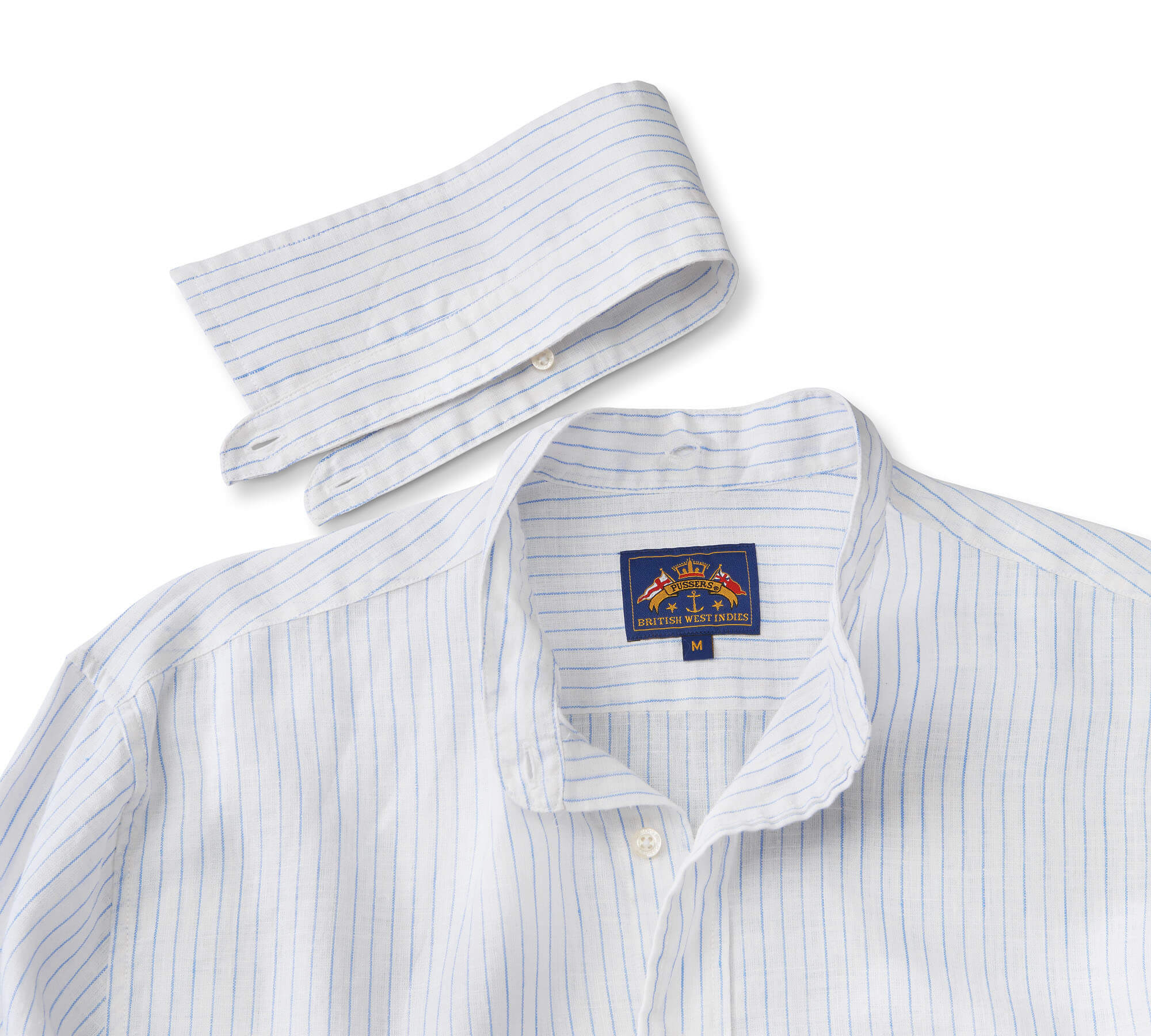 Tab Collar Linen Classic | Pusser's British West Indies, Ltd.