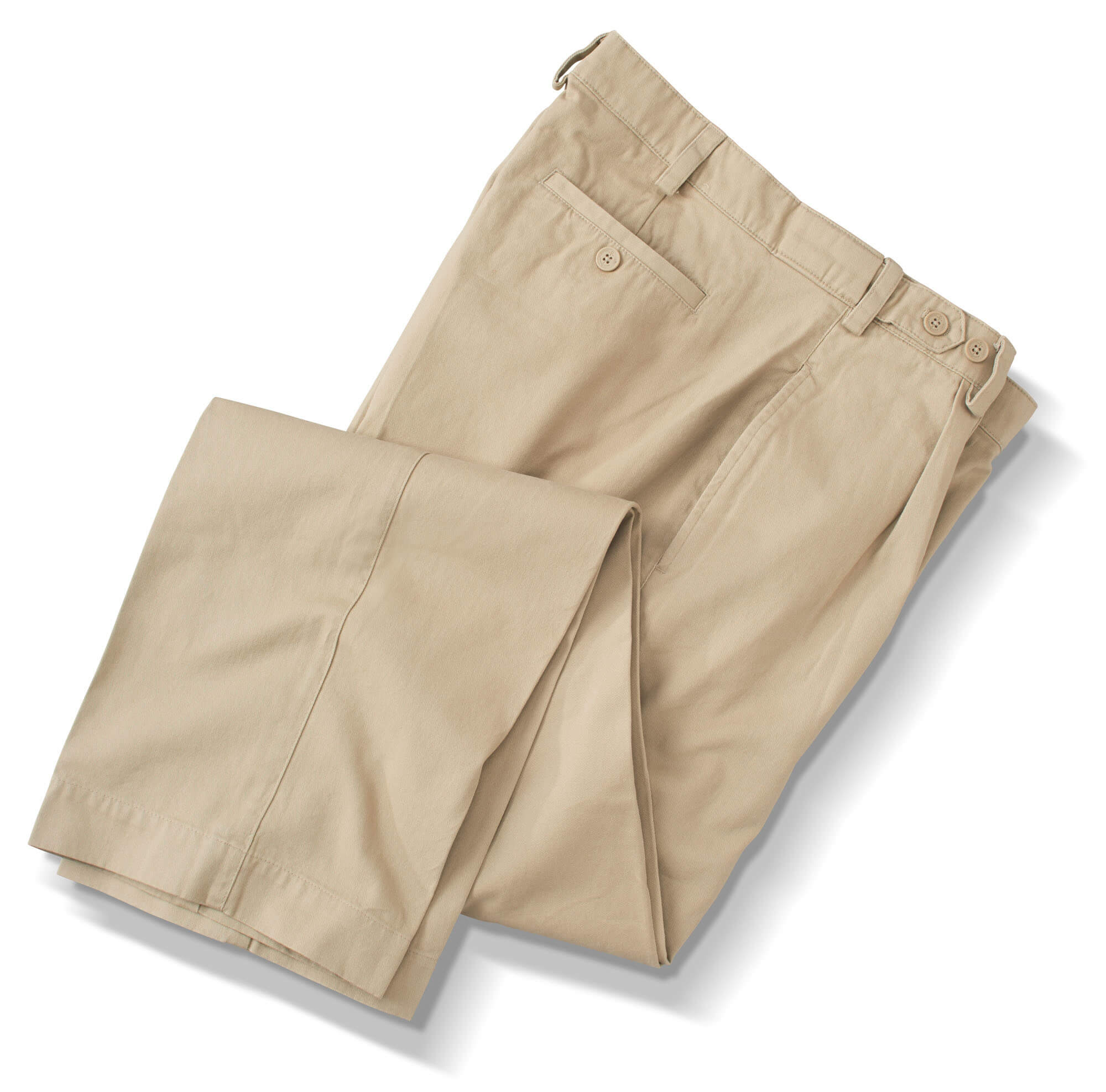 Cotton Single Reverse Pleated Chinos  The Gaudery Limited